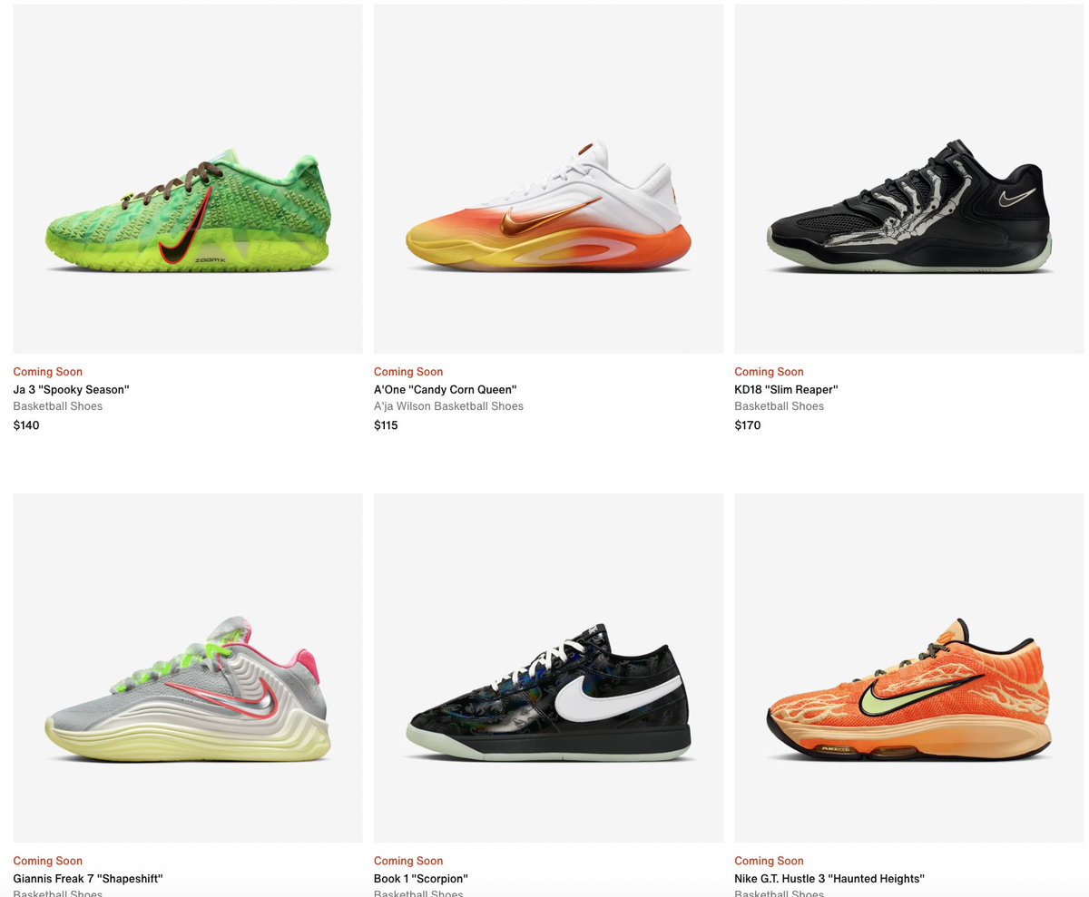 AD: Available here
Nike Basketball Halloween Collection bit.ly/3J0NSyu
