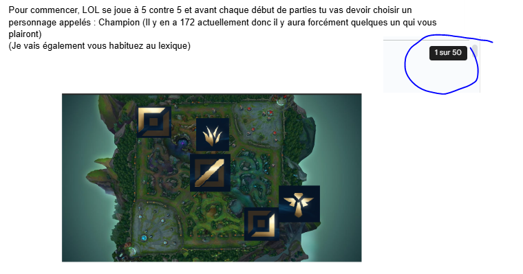 J'avais commencer a rediger un script pour faire un tuto complet pour commencer LOL mais vu que c'est la fin de saison dans 1 mois j'prefere attendre pour les changements ect mais j'essayerai de faire un truc bien complet surement sur youtube avec un monteur carré
en plusieurs