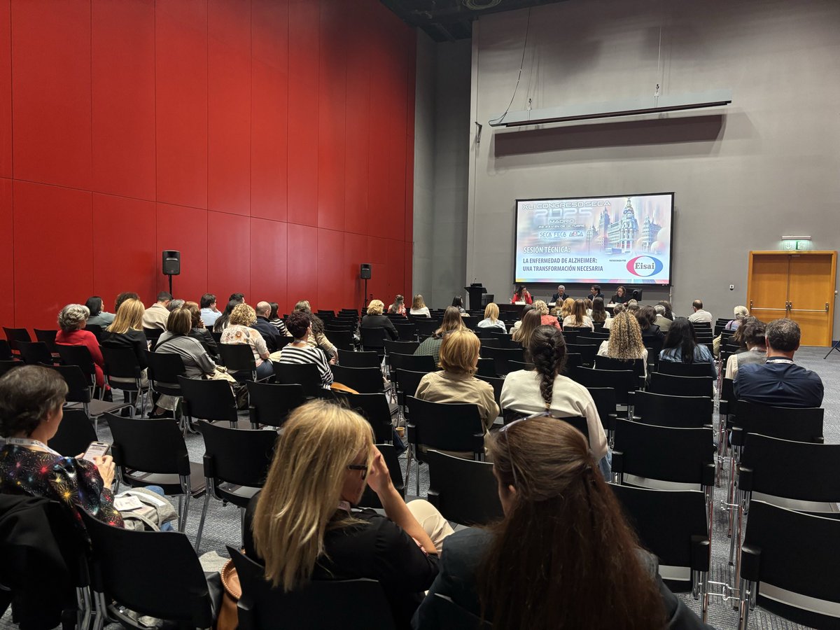 #SECA25 Sesión técnica 🤝 patrocinada por <a href="/Eisai_SDGs/">Eisai Global</a> ⤵ "La enfermedad de Alzheimer: una transformación necesaria"
📅 22 OCT | ⏰ 15:30h - 16:30h | 📍 SALA 105
#CalidadAsistencial
