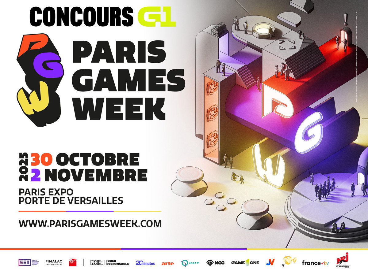 gameone's tweet image. RT + Follow pour tenter de remporter 5x2 places pour @ParisGamesWeek ! 🎁

Tirage au sort du #concours le 24/10 ! #TEAMG1