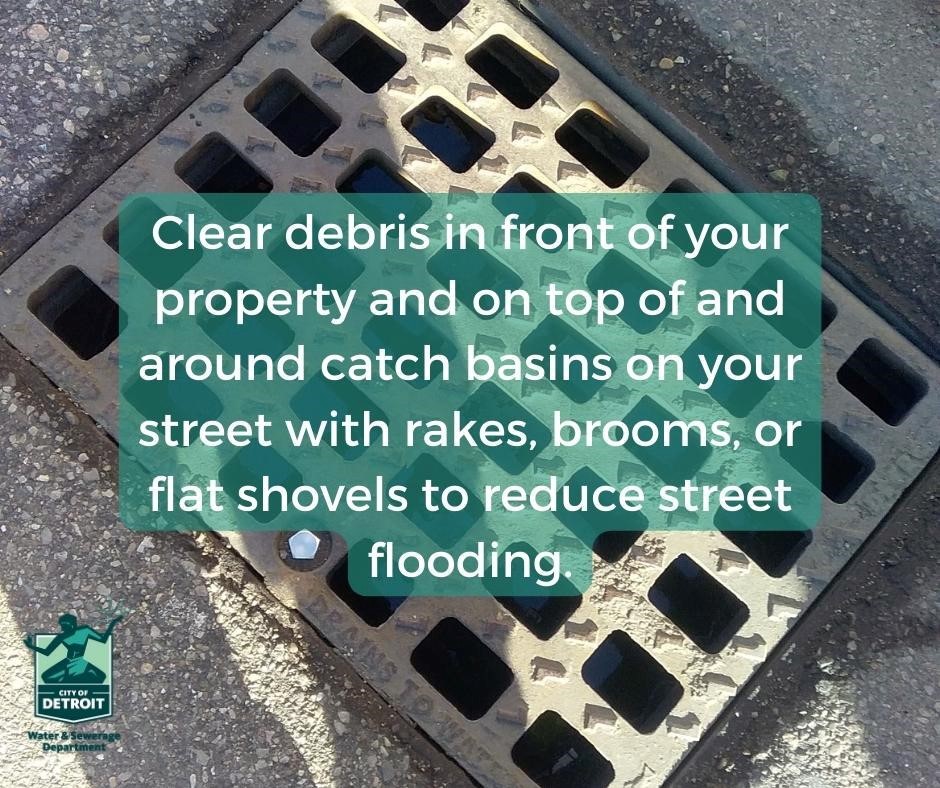 When raking leaves, use a broom, rake, and shovel to remove them from the street in front of your property and place them into the proper bag. Leaves left on the street can get into the catch basins and, over time, clog the basin, trap, and storm pipe, causing street flooding.