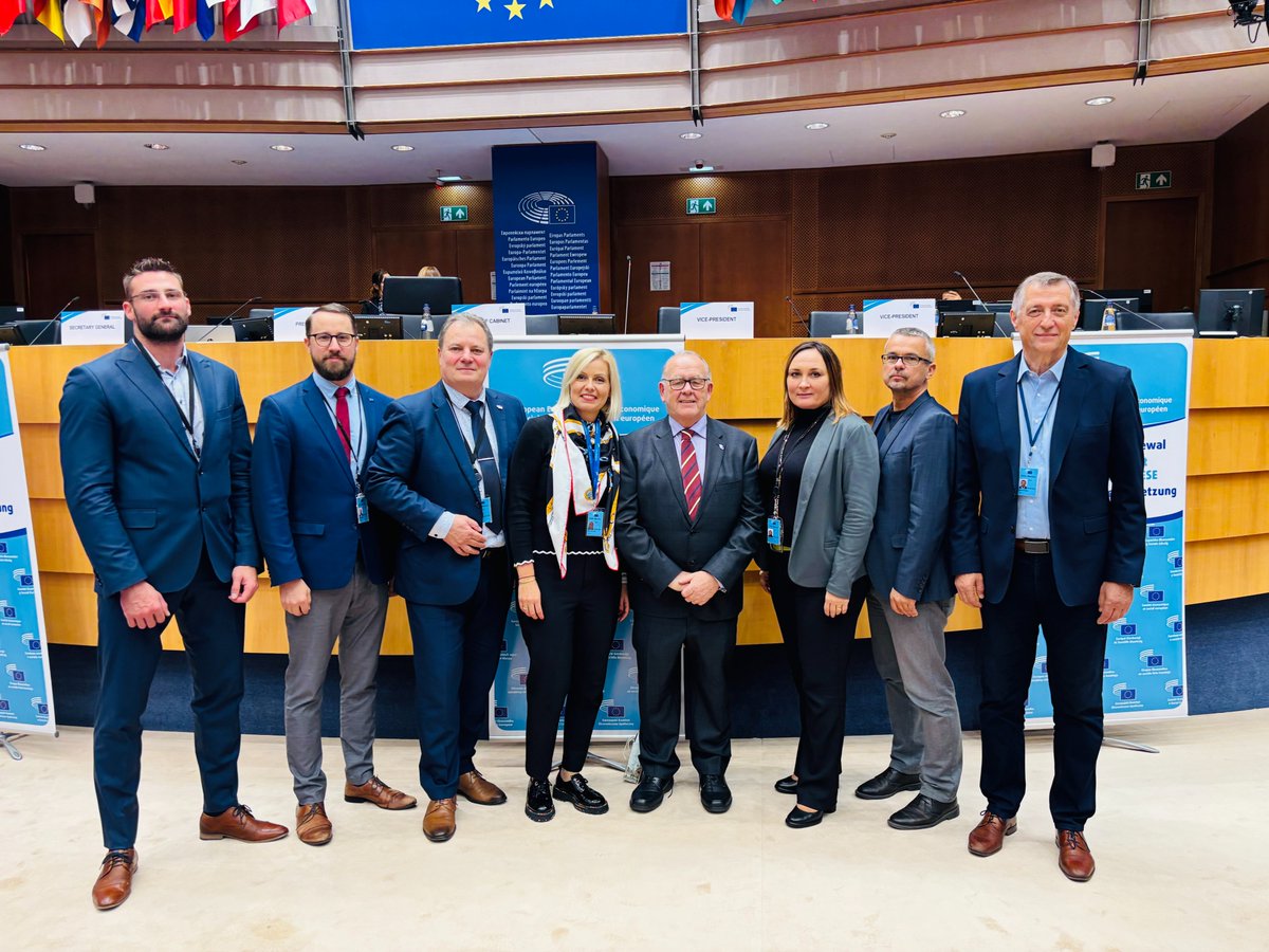 miroslavhajnos's tweet photo. During the 600th plenary session of the @EU_EESC, the Committee elected its new leadership for the 2025–2030 term. Séamus Boland @EESC_President has been elected as the new President, with @AlMastantuono as Vice-President for Budget and Marija Hanževački as Vice-President for Communication. Congratulations and best of luck to the new leadership team — I look forward to working with you!

I’m also very pleased to share that I will continue to be active in the Communication Commission (COCOM) in this new term, now under the inspiring leadership of Marija Hanževački. In her remarks, she highlighted that in today’s era of information overload, technological change, social and economic challenges, and disinformation, listening to citizens and communicating with clarity, consistency, and transparency is more important than ever. I look forward to contributing to this mission and ensuring that the voices of workers, social partners, and civil society remain at the heart of Europe.