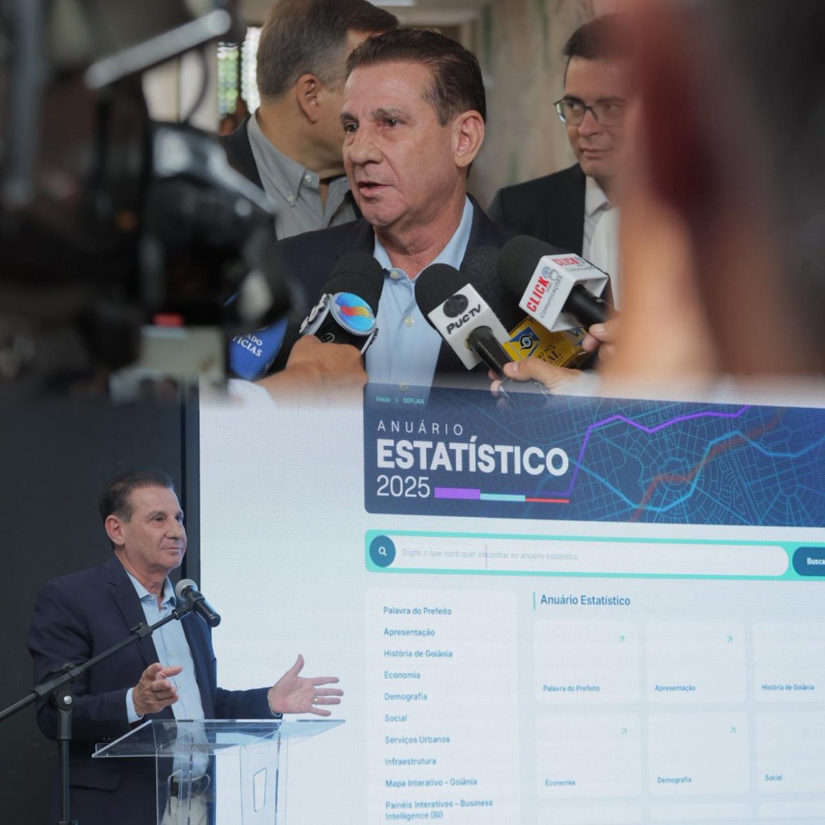 Vanderlan_VC's tweet image. Participei do lançamento do Anuário Estatístico 2025 de Goiânia, e vi uma cidade que voltou a planejar o futuro.
O prefeito Sandro Mabel, a secretária Carol e toda a equipe estão trabalhando para recolocar Goiânia no rumo certo. Tenho satisfação em colaborar com nossa capital