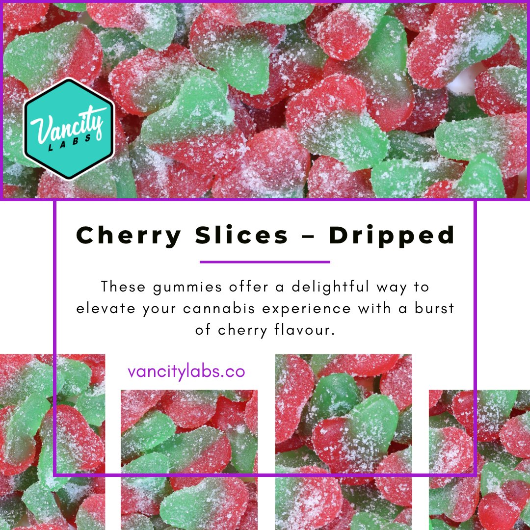 vancitylabsco's tweet image. 🍒 Cherry Slices – Dripped 🍬
Sweet, juicy, and perfectly infused — these gummies take your cannabis experience to the next level. A burst of cherry flavor in every bite! 🌿✨

🌐 vancitylabs.co/product/cherry…

#CannabisCommunity #Edibles #CherryFlavor #THCGummies #StayLifted