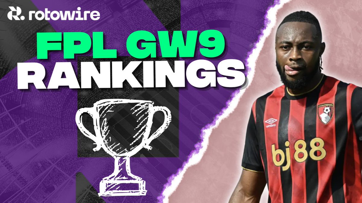 Our #FPL rankings are posted. Listing all 220 predicted starters.

In this video, <a href="/RotoZdroik/">Adam Zdroik</a> dives into the process, his GW9 top 10 and some captain differentials.

➡️ youtu.be/ypDYx3z8W6Y