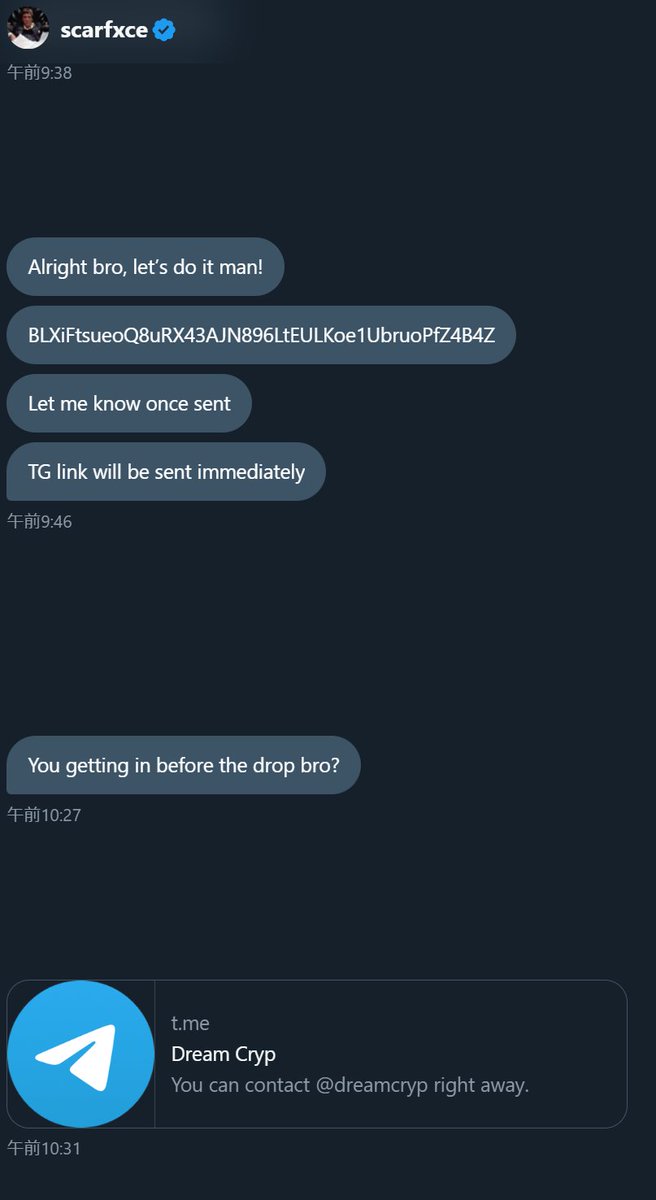 <a href="/SCARFXCESOL/">scarfxce</a> = SCAM 🤣
#SCAM #Crypto