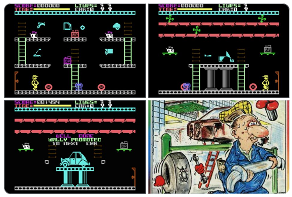 The #C64 A to Z

My Fave A Games No 22

Automania

The 1st Wally Week game, Automania introduced us to Mikro-Gen’s hapless everyman &amp; launched one of the 80s’ most beloved series. Graphics &amp; sound are basic (&amp; it's rock hard) but it offers a good burst of quirky, platforming fun.
