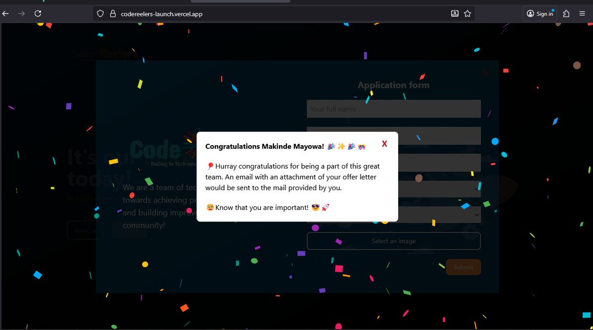 RedMoonCoder's tweet image. Hi, I’m Makinde Mayowa - a Fullstack Software Engineer.
I help businesses and startups build, redesign, and fix their web apps.
Here’s proof I don’t just talk about it 👇