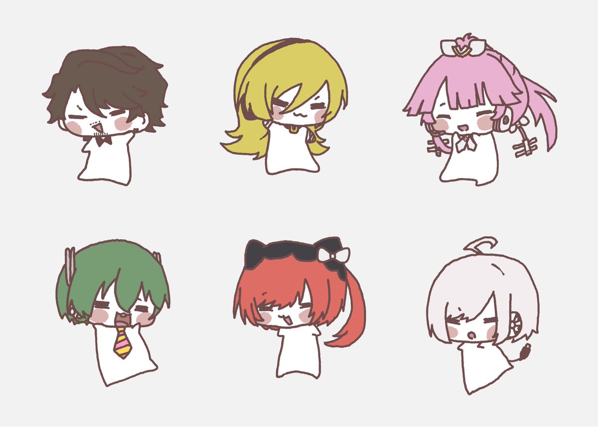 ネップリ期間終了に伴い、ちびステッカーを公開します！
ステッカーこんな感じでした〜✨
#nizeize15th_project