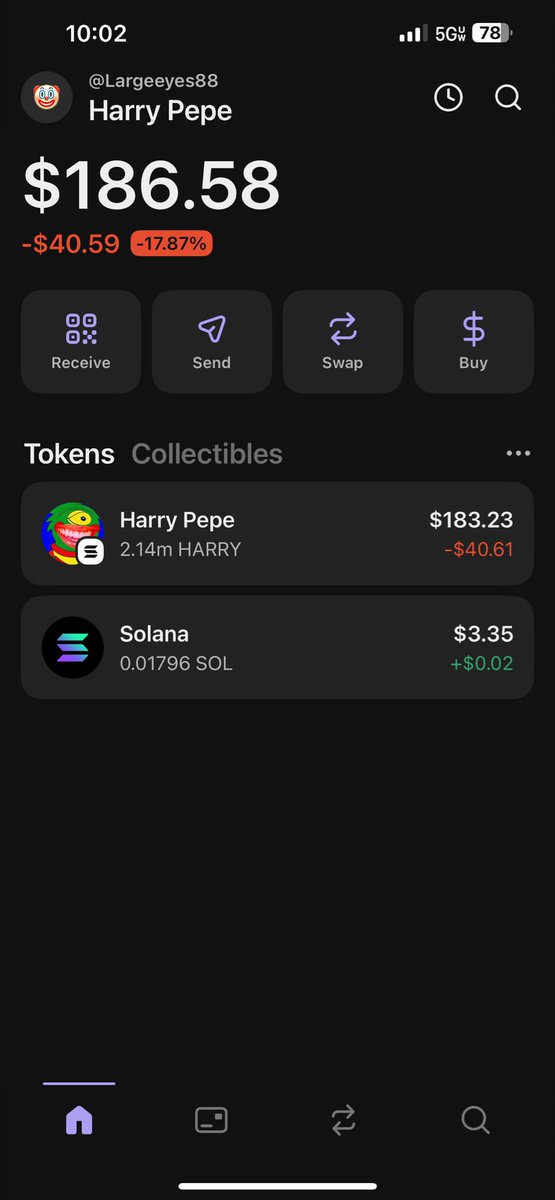Day 1 of turning $186 to $1,000,000 $HARRY