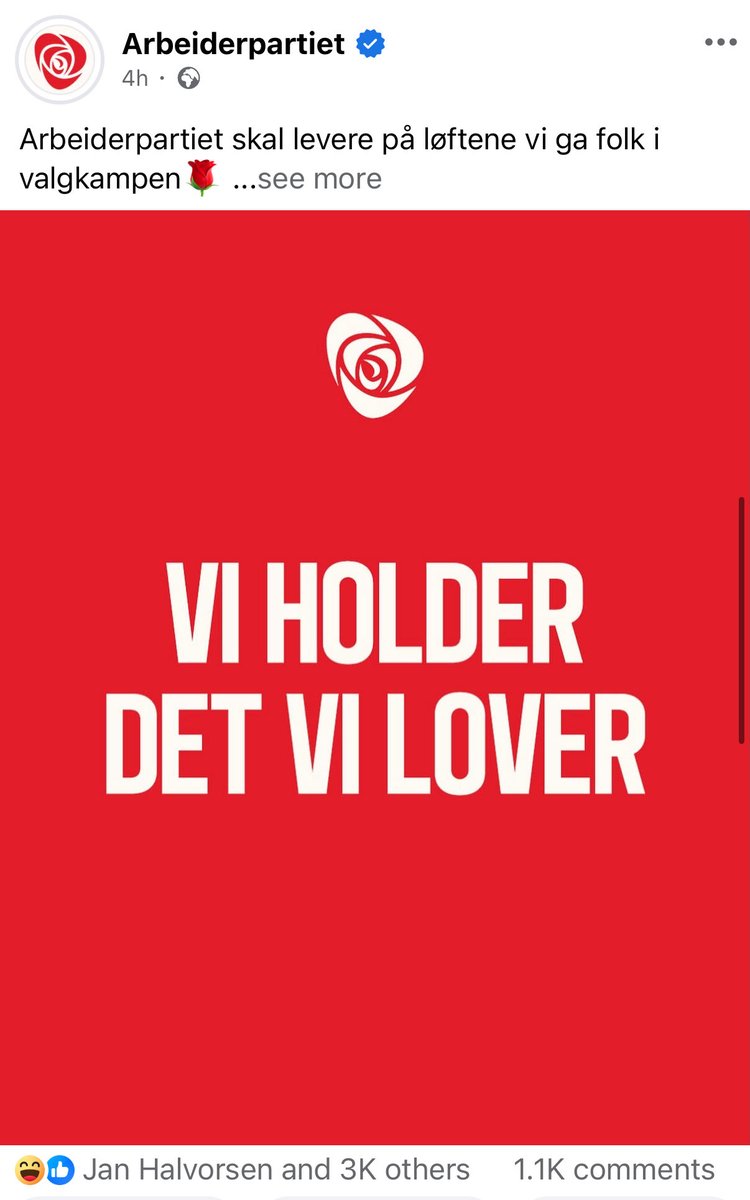 ADVARSEL: Det er dukket opp en parodikonto som prøver å latterliggjøre oss, dette håper vi alle forstår er bare tull: