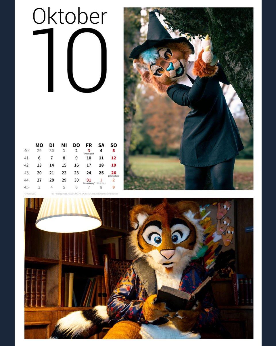 Willst du, dass dein #Fursuit-Bild im Furry-Kalender 2026 landet?

Dann hast du bis Montag nächster Woche (27.10.) Zeit, deine Bilder einzureichen:

👉muenchner-furs.de/event/fursuit-…🔗 

Viel Glück! 🍀
@2pfoten und wir freuen uns schon auf eure Einsendungen!