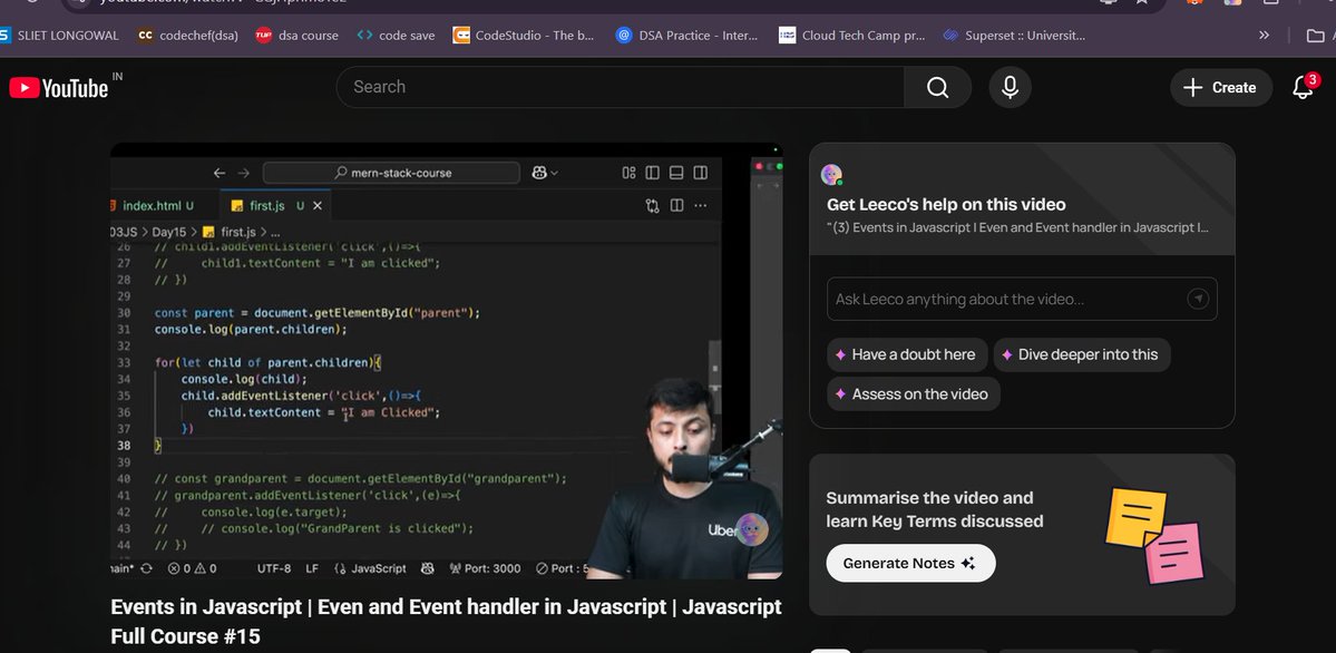 PixieCoder's tweet image. Day 3️⃣0️⃣ of Operation Defense ⚔️
Explored Events in JavaScript today 🎯
→ Learned how events make web pages interactive
→ Understood event types
→ Practiced using event handlers and addEventListener()
@rohit_negi9
#100DaysOfCode #JavaScript #EventHandling #WebDevelopment