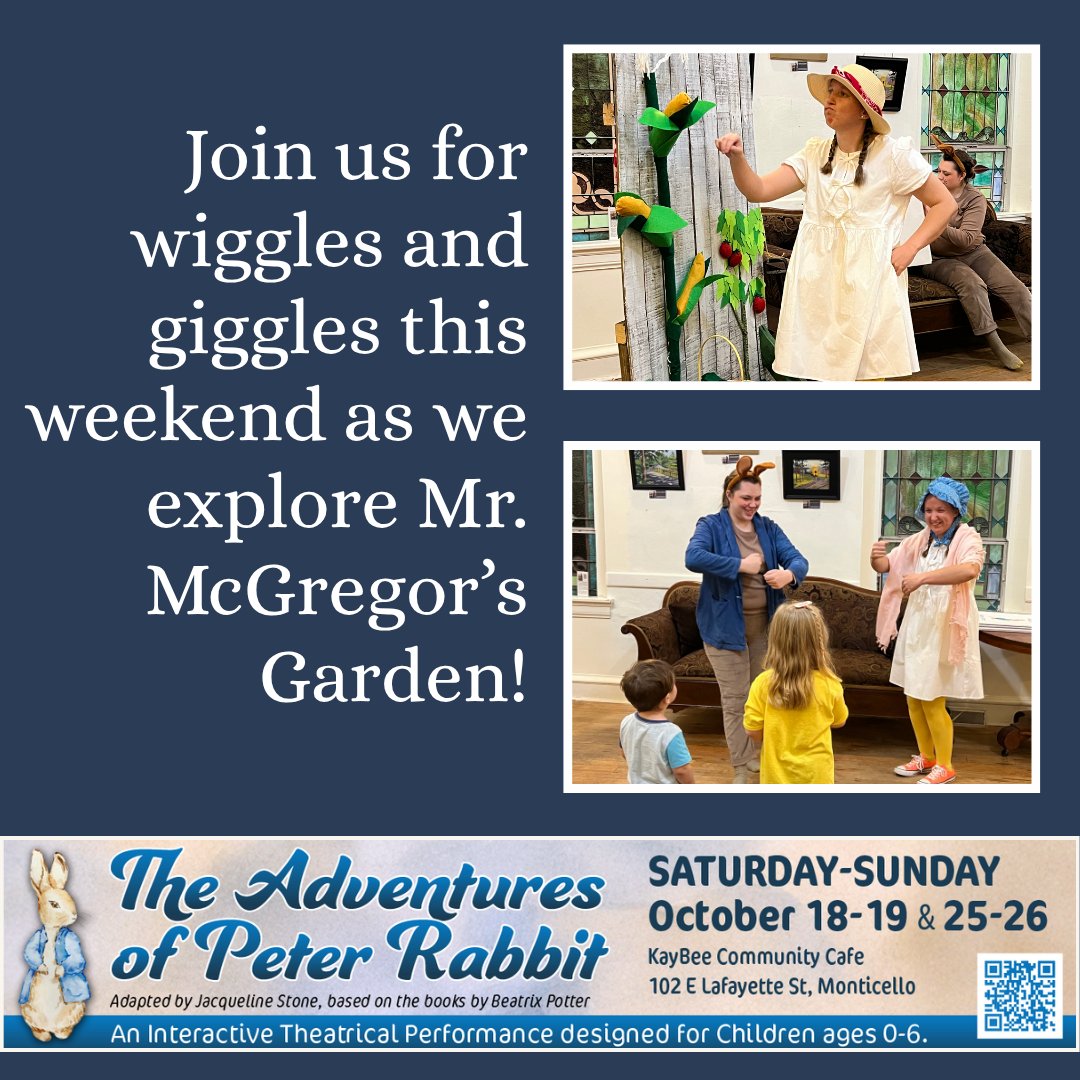 Thank you to everyone who joined us last weekend for The Adventures of Peter Rabbit! 🐰💐
If you haven’t seen it yet, there’s still time — one weekend left to hop into the fun. 🌿✨

#monticelloil #chambanamoms #peterrabbit #makeitmonticello