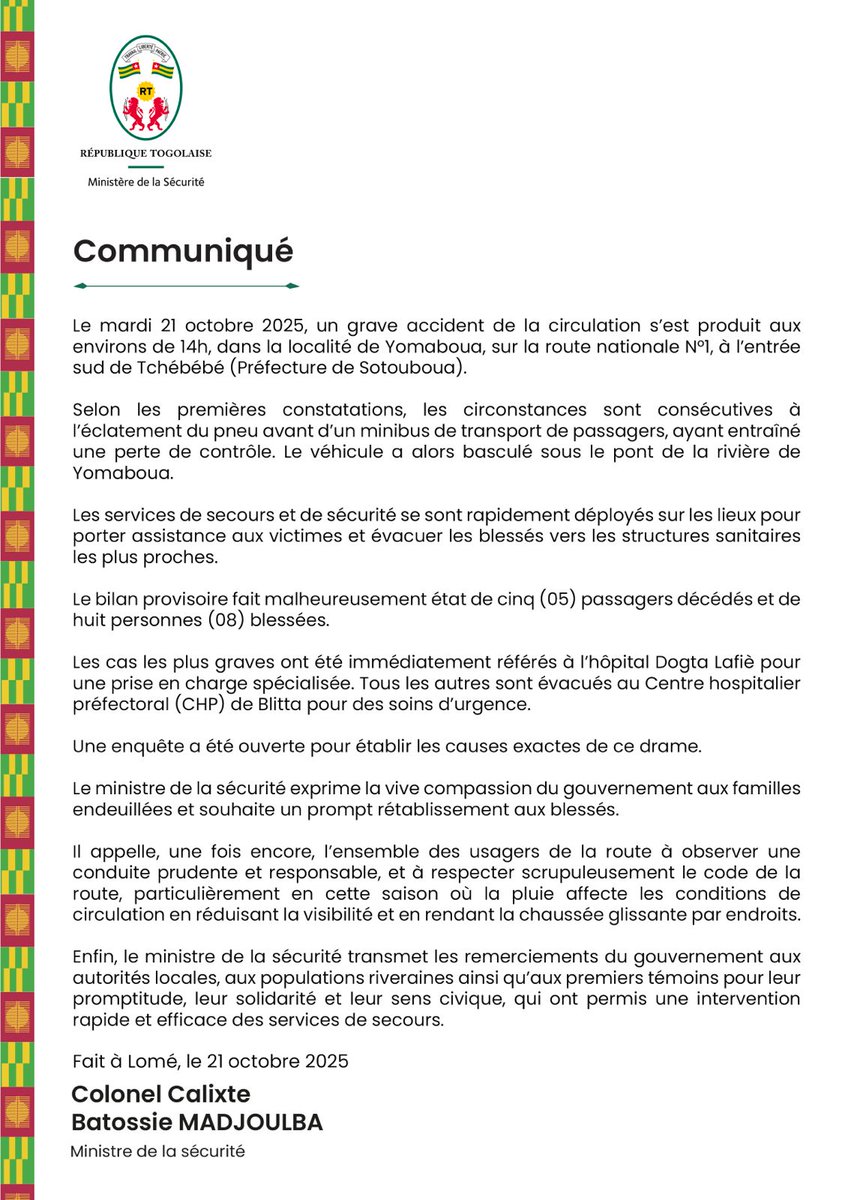 Ministère de la Communication tweet media