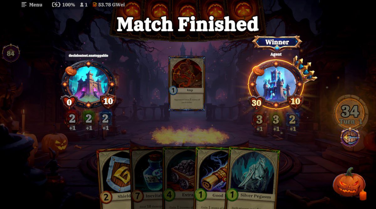 DECISIONbet - WEB3 Crypto Card Game (Fun page) tweet media