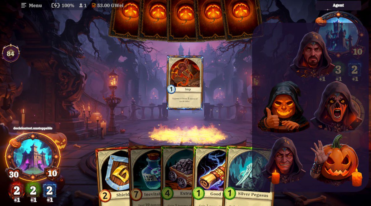 DECISIONbet - WEB3 Crypto Card Game (Fun page) tweet media