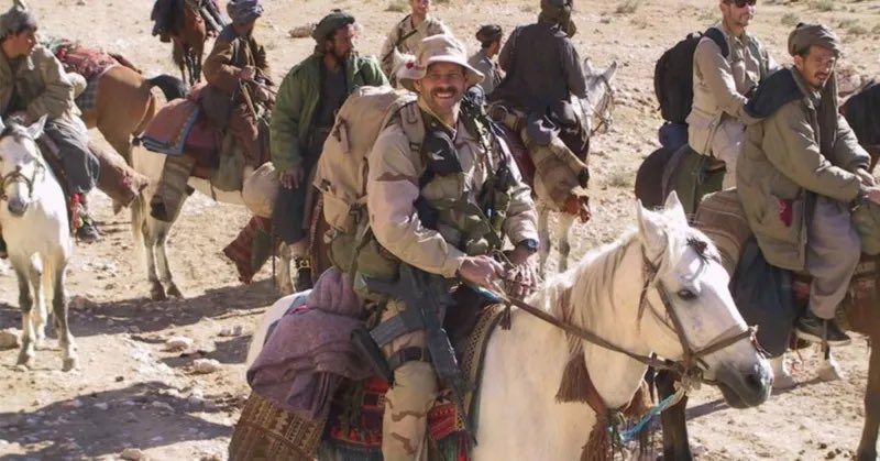 On this day in 2001 – Team Alpha, TF DAGGER, traveling on horseback in support of Dostum’s cavalry, decisively demonstrated to the Afghans the U.S. commitment to their cause. From an OP near the villages of Cobaki and Oimatan, team members began systematically calling in CAS