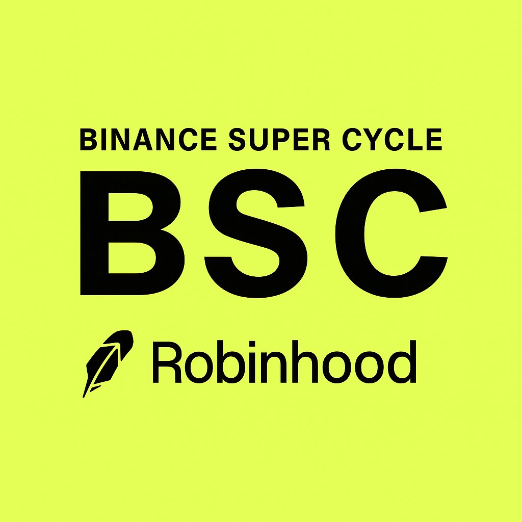 $BNB on <a href="/RobinhoodApp/">Robinhood</a> ?

You know what that means. 

the Binance Super Cycle (is real)