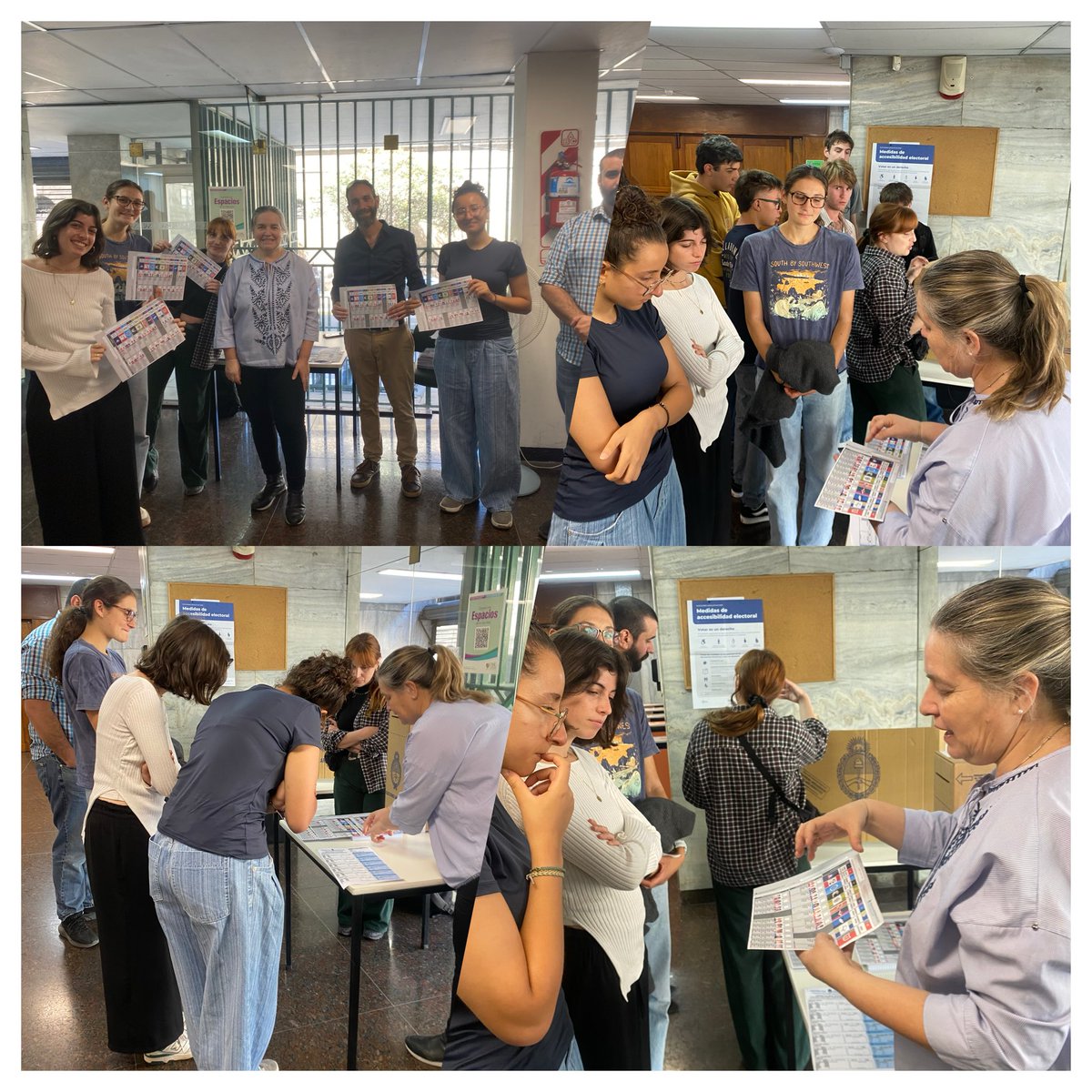 sdabreinche's tweet photo. Ayer participé en la iniciativa de simulación de votación con Boleta Única de Papel (BUP) de la carrera de Ciencia Política en @USalvador .Felicitaciones a Sofía y Natalia por la excelente iniciativa. Gracias por la oportunidad de participar #Elecciones #usal #BUP https://t.co/pLOeiAPyb2