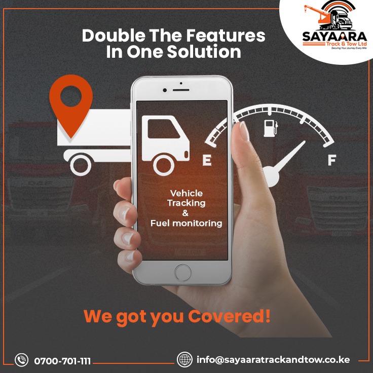 Sayaaratruckltd's tweet image. Why settle for one feature when you can have both?
Track your vehicles and monitor fuel consumption with ease.

#FuelMonitoring #FleetManagement #CarTrACKING #SayaaraTrackandTow

For Inquiries Call 0700 701111