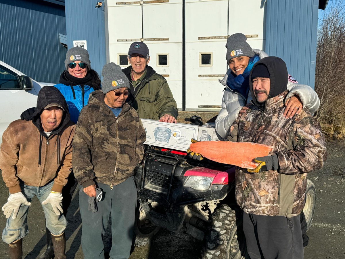 WCKitchen's tweet image. WCK is working side by side with local communities in Alaska to deliver critical food supplies by ATV to families affected by the recent flooding. In Napakiak, our teams joined local leaders Gordon, Walter, and David to provide groceries and hot meals to residents in need.…