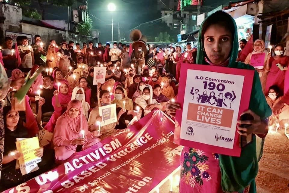 NazmaAkter73's tweet photo. Bangladesh becomes the first country in South Asia to ratify #ILOC190 — a powerful international standard to eliminate #GBV & harassment in the world of work, along with #C155 & #C187.
Such a victory for all!👏🏽✊🏽🙌🏽😘
@IndustriALL_GU @FJS https://t.co/PKqFL6rZg9