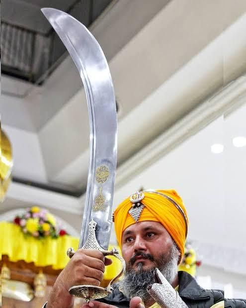 Tegha/Sword of Guru Hargobind Sahib (1595-1644) preserved by the descendants of Baba Bidhi Chand