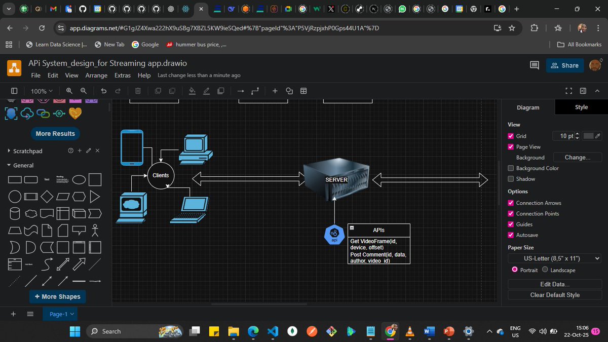 Eborcode's tweet image. Designing a system for a streaming app: