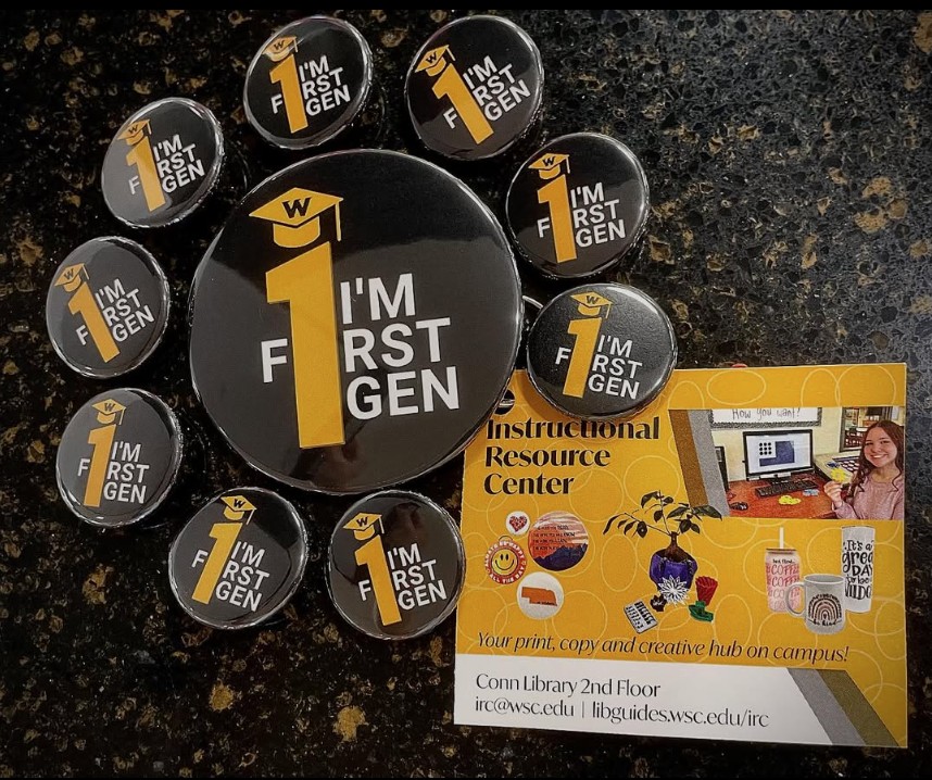 ConnLibrary's tweet image. 🎨 Show off your creativity—one button at a time!
We make custom buttons in various sizes with your own designs. 🎉

💡 Stop by the IRC in Conn Library (2nd Floor) to start creating today!
 irc@wsc.edu |  libguides.wsc.edu/irc

#FirstGenPride #buttonmaking #waynestatecollege
