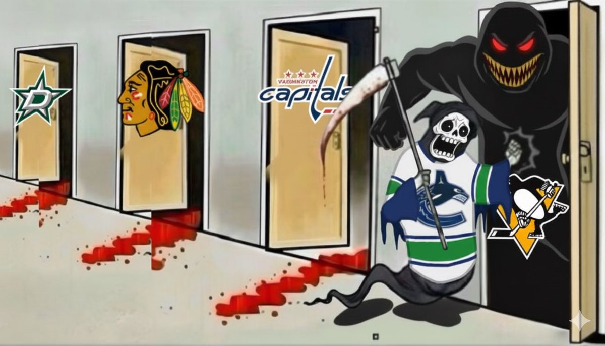 bobochickens's tweet image. canucks vs penguins last night