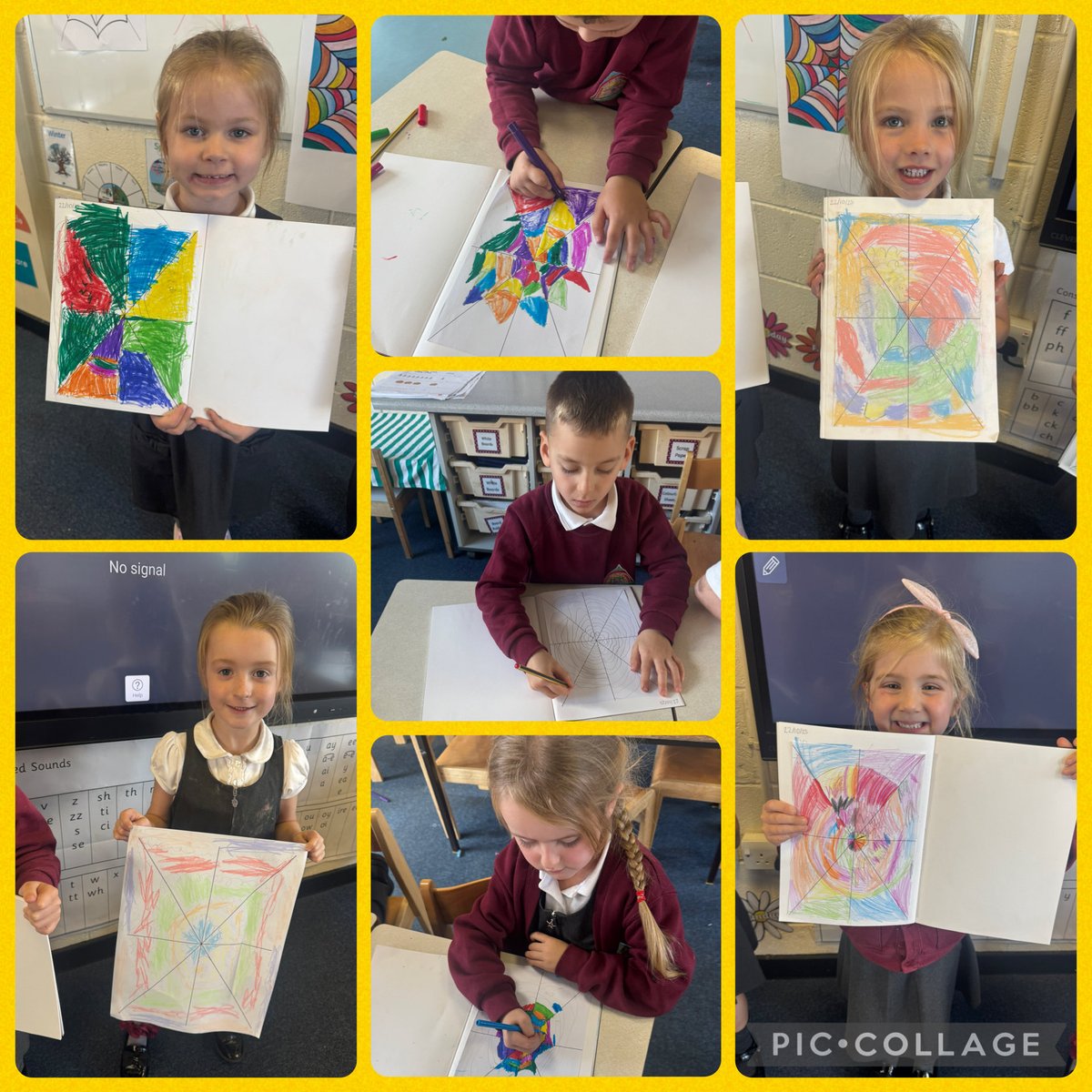 Today to finish our Spiral Topic in art we created spiral spiderwebs! We created these by using all the knowledge we have gained over this term! Well done Year 1 🌀💫 <a href="/MissGoldsmithML/">Miss Goldsmith</a>