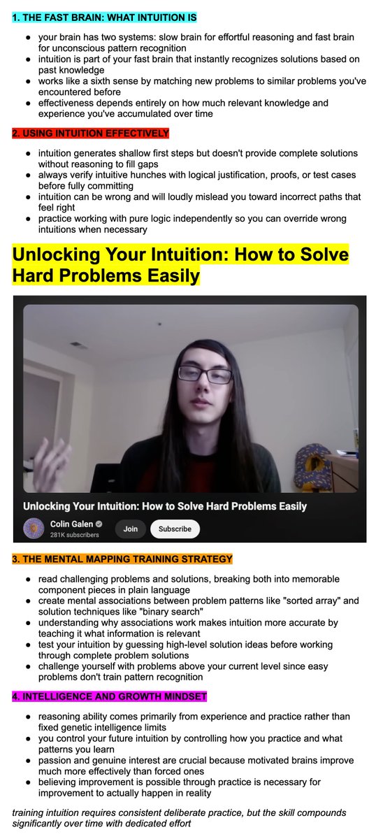 Hesamation's tweet image. how to solve hard problems easily, explained by one of the world&apos;s best competitive programmers: