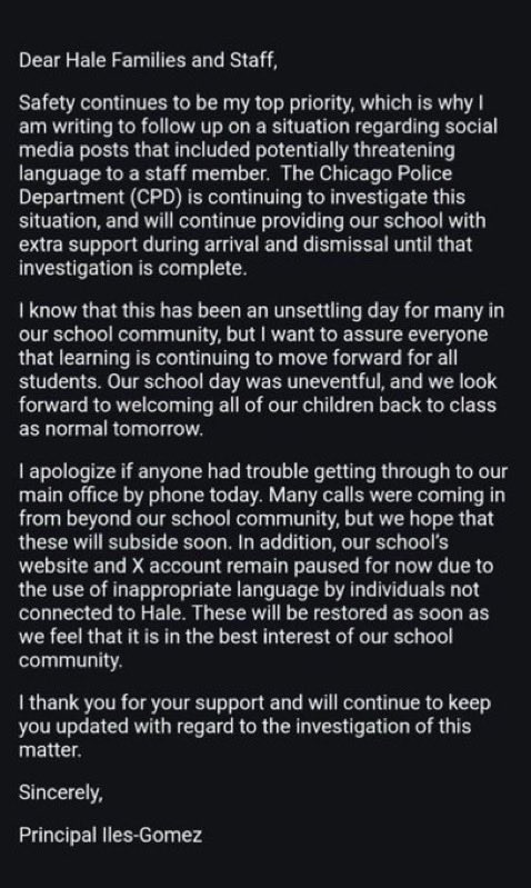 C_3C_3's tweet image. Lucy Martinez is the victim now…
No apology. No disavowing.
Hale Elementary School receives $1,000,000 in federal taxpayer funds per year.
We’re paying for this.
Lucy makes over $100K.
Our school system is a disaster.