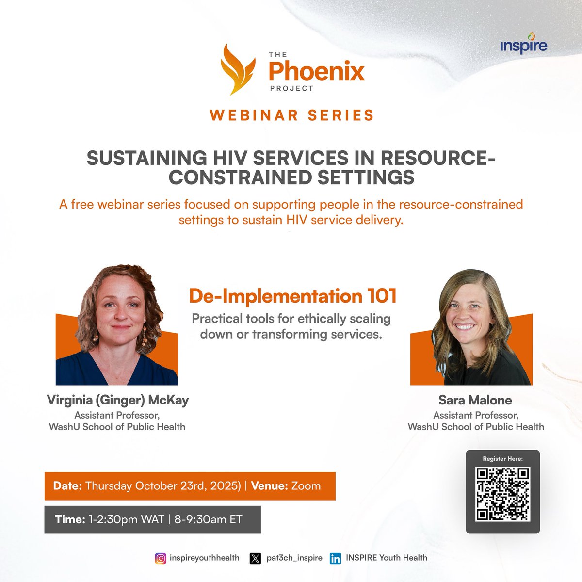 patc3h_inspire's tweet image. Next in the Phoenix Webinar Series!
Join us on Thursday, October 23 for an insightful session: “De-Implementation 101.
✅ Already registered? Use your existing Zoom link.
🔗 New here? Register once for all sessions: inspireyouthhealth.org/phoenix-webina…