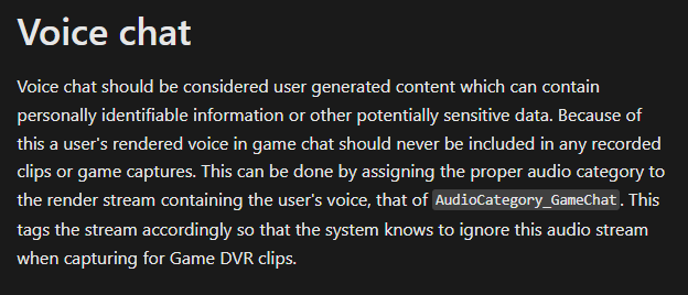 So this is why Xbox DVR Sucks.

Always wondered why you can't hear the people from voice chat in recorded clips.

Very stupid.