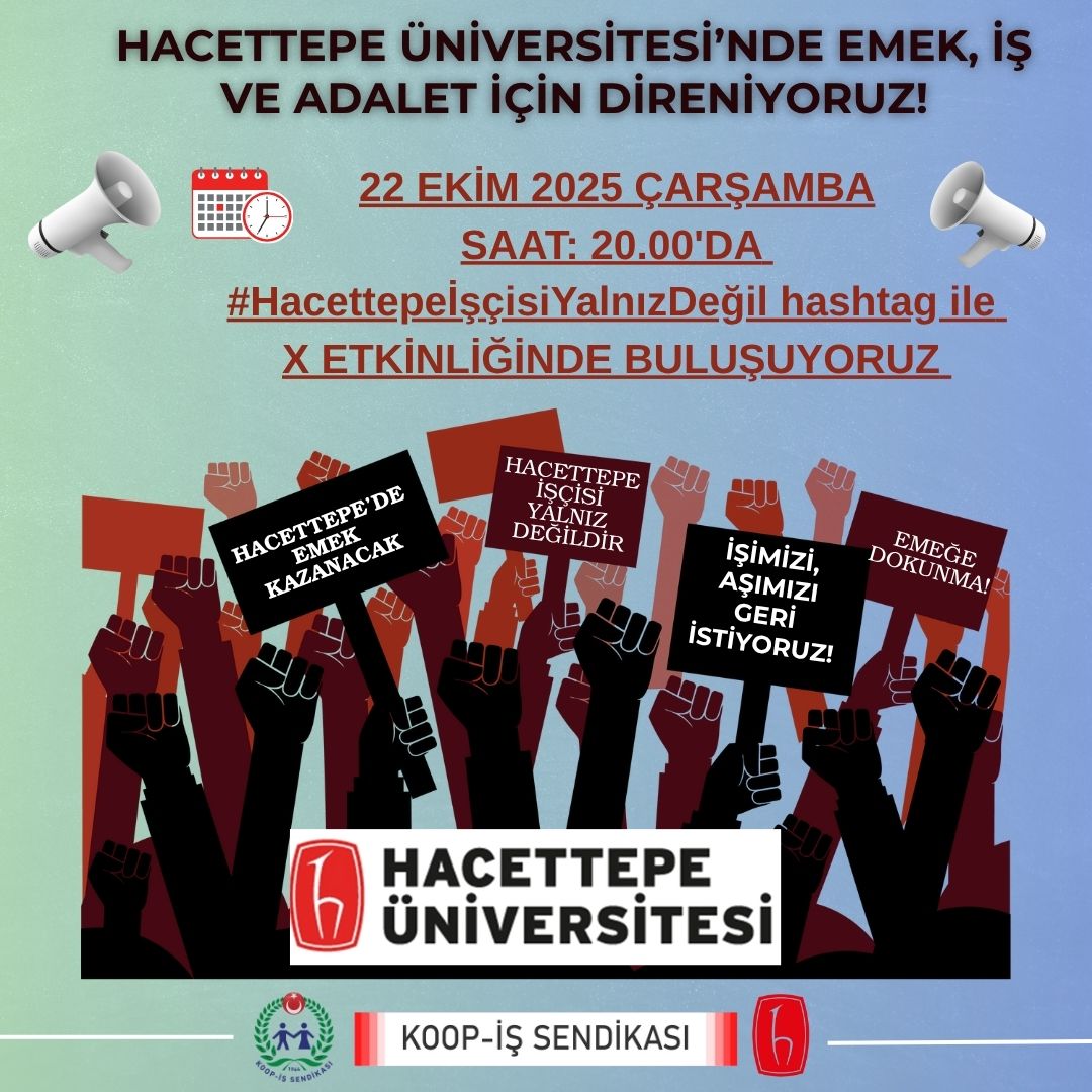 Hiç bir EMEKÇİ işten atıLmayı hak etmiyor..!

DostLar akşam birLik oLup İŞÇİ dostLarımızın yanında oLaLım.