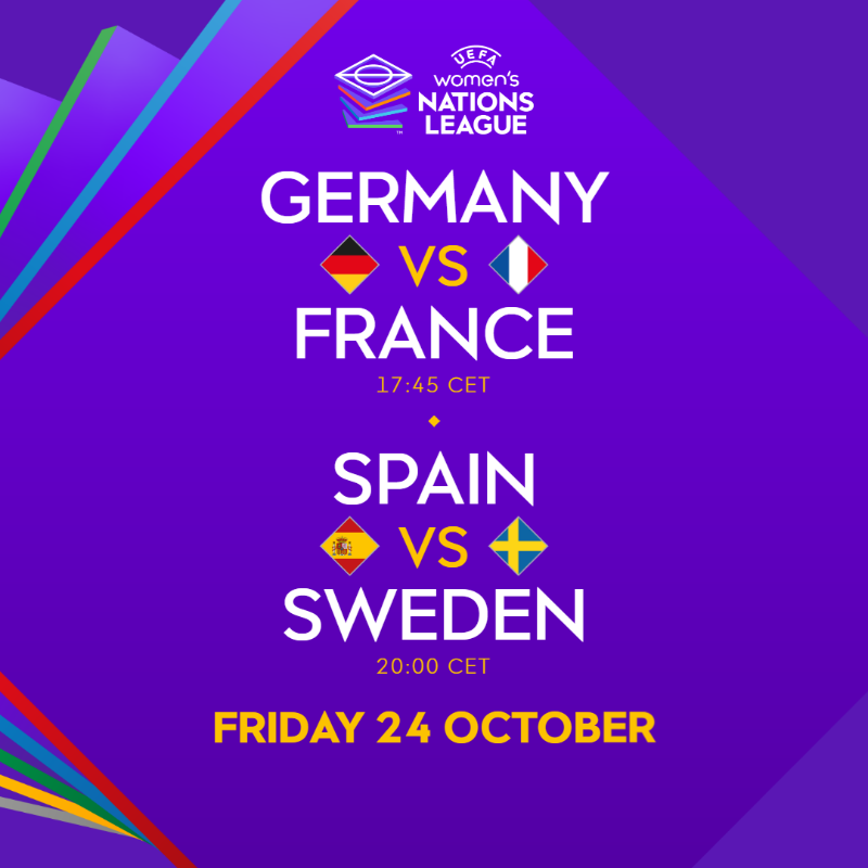 WEURO2025's tweet photo. 🏆 The #UWNL semi-finals are here! 😍

Who are you backing in the first legs? 👀