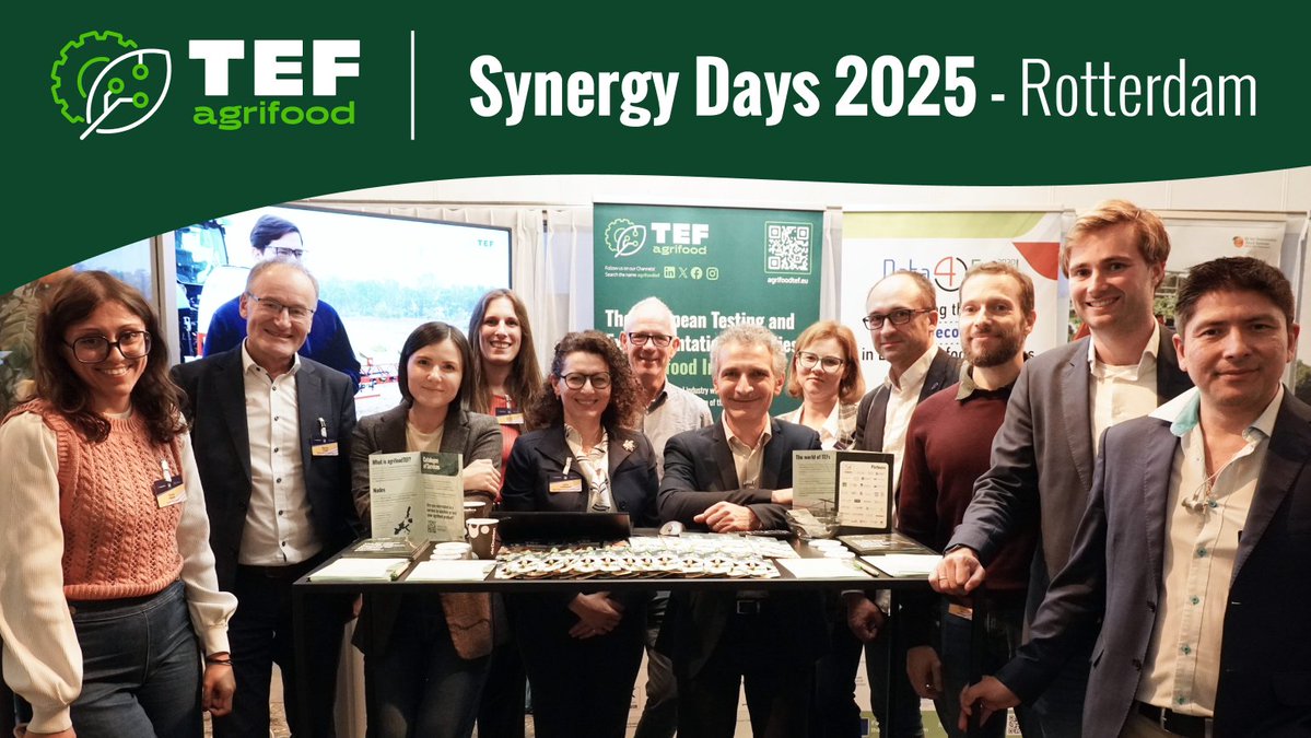 💡Day 2 in Rotterdam at Synergy Days saw many presentations from EDIHs and projects during the morning pitches - followed by many visitors at our booth in the exhibition area!

👉 Later in the morning we also attended the workshop "Data in agriculture: a treasure for a