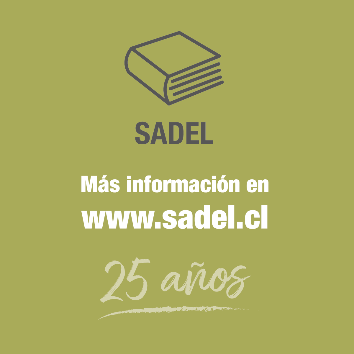 Editoriales, ¿por qué asociarse a Sadel?
Infórmate en: sadel.cl/web/afiliacion/