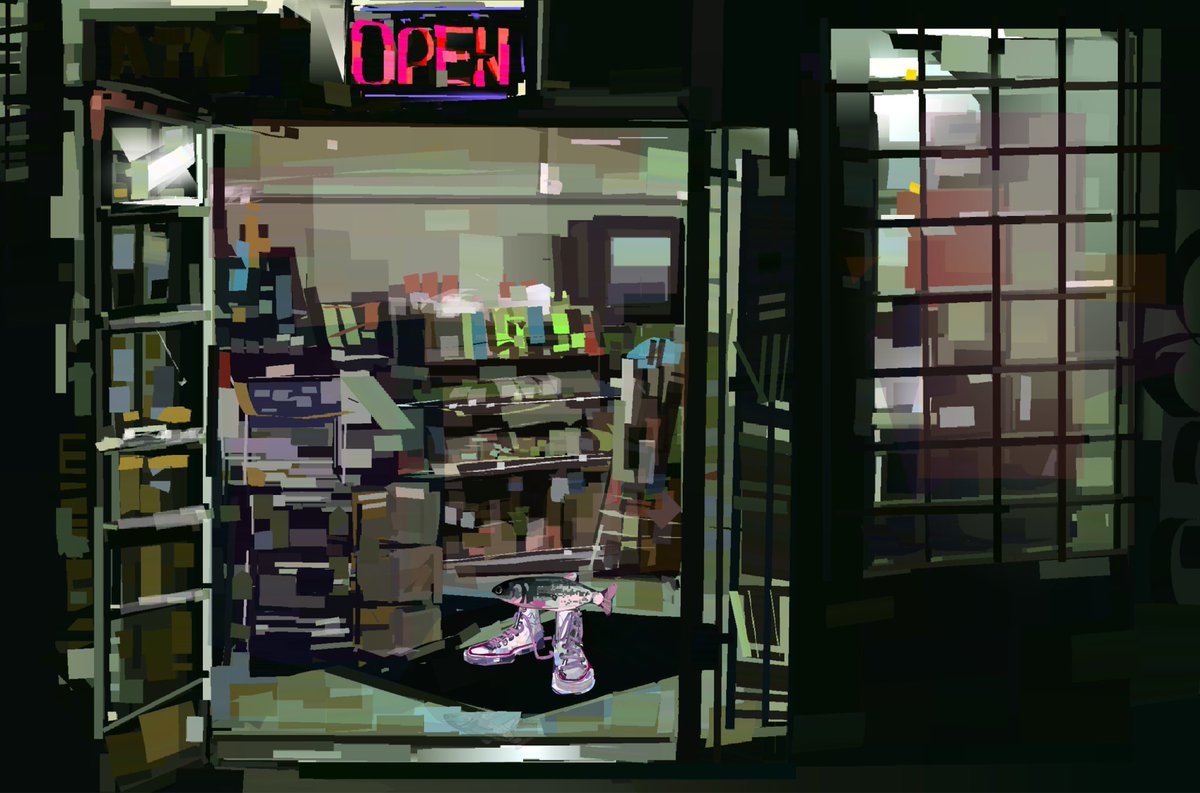 junbuug's tweet image. Late night snack run