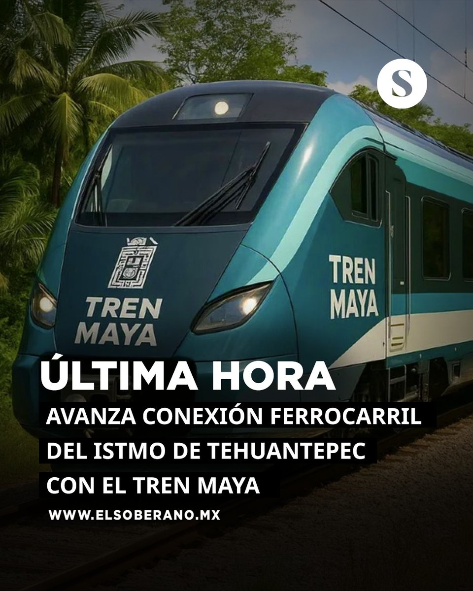 #ÚLTIMAHORA🚨 EL SURESTE SE UNE SOBRE RIELES

El 5 de diciembre quedará lista la conexión entre el <a href="/TrenMayaMX/">Tren Maya</a> y el Ferrocarril del Istmo de Tehuantepec, una obra estratégica que integra al sureste mexicano y fortalece la soberanía económica y logística del país.

Más en: