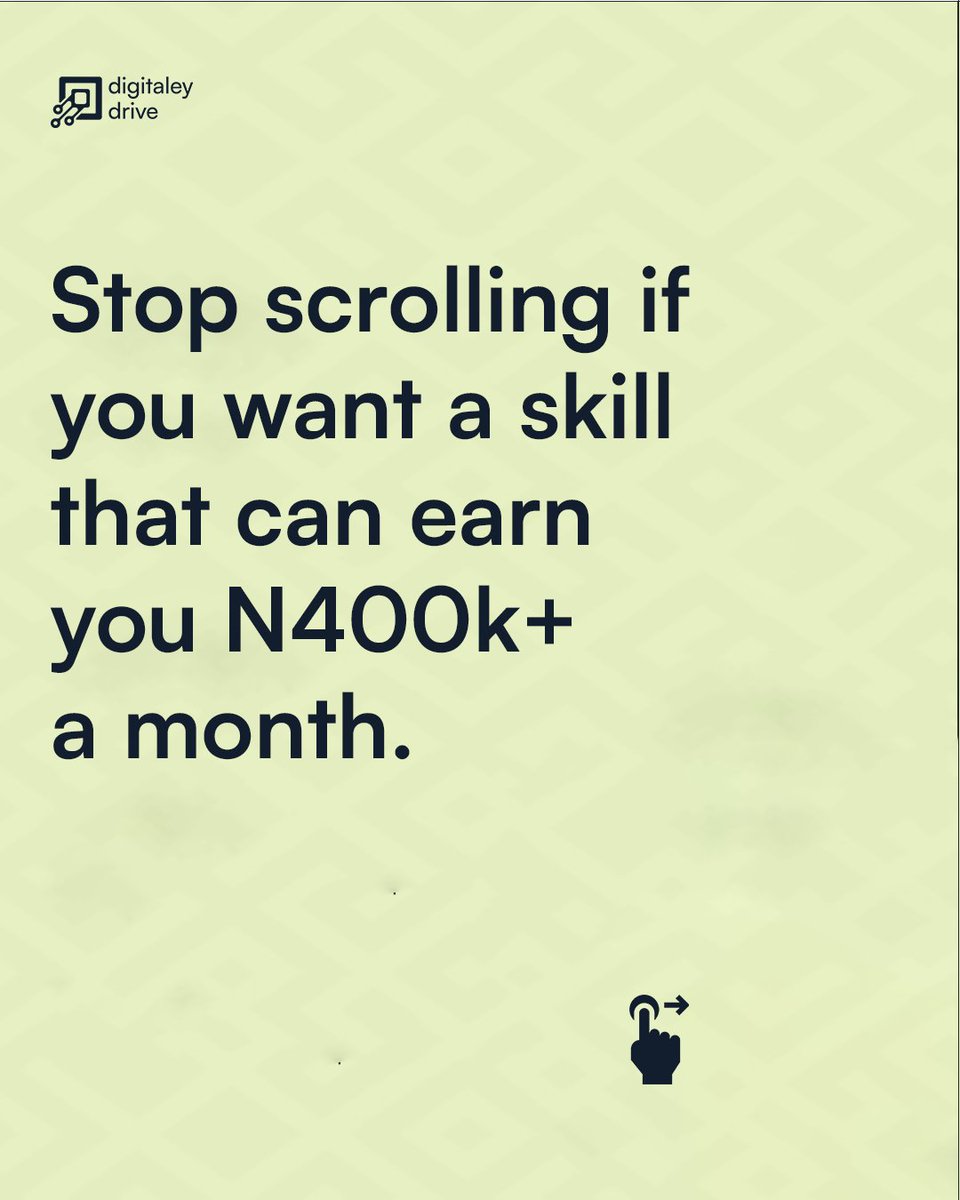Digitaleydrive's tweet image. Python is the skill that pays -literally.
Earn more. Work smarter. Build your future.

Join Digitaley Drive’s Python Course for ₦30,000 and start learning skills that can earn you ₦500k+ monthly.

#digitaleydrive #pythoncourse #techskills