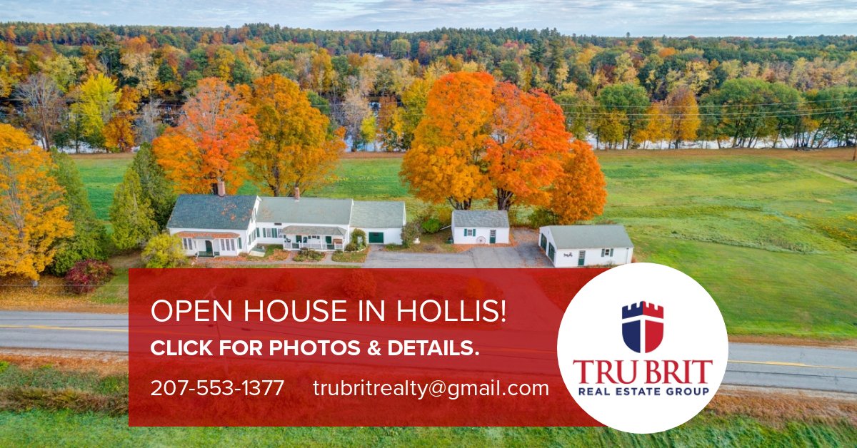 New Price in Hollis. Open House, 95 River Road, this weekend. For INSTANT ACCESS to all photos, details and more, Go to searchallproperties.com/information/34… An amazing transformation of an historic riverside farmhouse property beautifully reimagined for today's living ....❤️