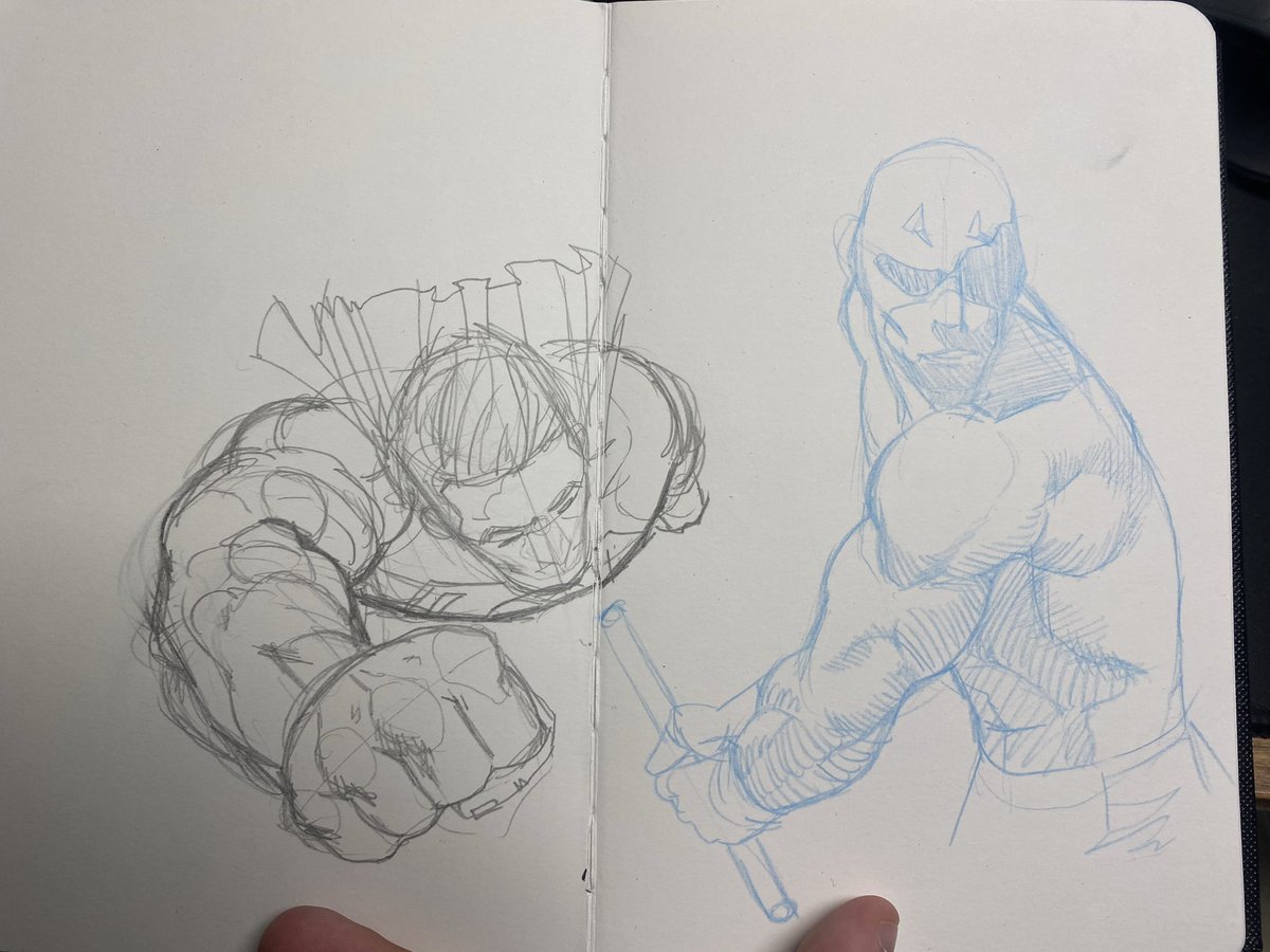 Some sketchbook pages I like