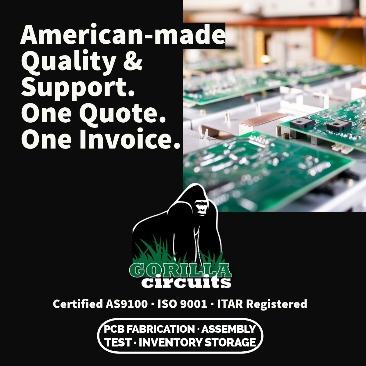 GorillaCircuits's tweet image. One Partner. Every Process. Seamless Results.

Experience true turnkey PCB manufacturing, built and supported right here in the USA. 🇺🇸