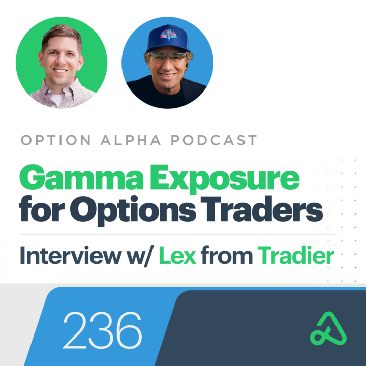 OptionAlpha's tweet image. This week on the podcast, we're joined by very special guest Lex from @tradier! We chat all things Gamma &amp;amp; Gamma Exposure (GEX): Watch or listen to the show here: optionalpha.com/podcast/gamma-…