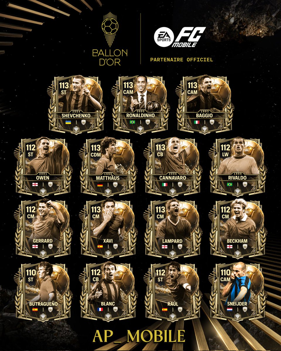 lean_xz10's tweet photo. Ballon d'Or ⚽🏆🏅
A new era of the Ballon d'Or is here on FC Mobile! This redesign brings a completely new experience, inspired by the grandeur, prestige, and history of world football.
Pd: collab with: ap_mobile https://t.co/Vhyyg5gEUR