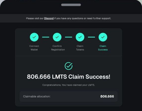 Im_SHIVya's tweet photo. limitless token claiming is live.

missed the wallchain airdrop in epoch 1 due to a leaderboard rank below 1k so no tokens. im not stressed. epoch 2 is live already and im grinding harder.

earned 853 $LMTS tokens from limitless through prediction trades collecting 562 points in season 1  that converted to tokens. also won 806 $LMTS from the kaito sale.

total 1659 $LMTS tokens. not bad without the wallchain drop.

tokens are live on base chain and tradable on aerodrome. for season 2 im focused on climbing the leaderboard and helping others. we grow together.

one missed airdrop does not matter. just move forward and catch the next one.
gQuack gElsa gidOS gLimitless gKlout.