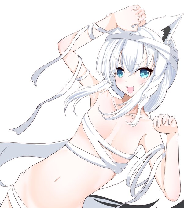 #絵フブキ 
お菓子くれないすこん部にはイタズラしちゃうぞー! 